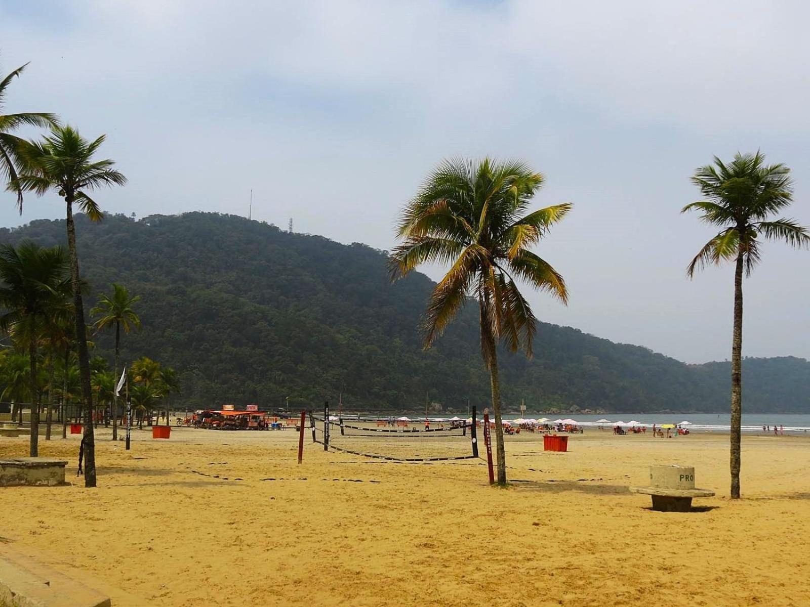 113 Canto Do Forte - 1Dorm - 200 M Da Praia E 20M Dos Bares E Restaurantes - Estacionamento Gratuito E Wi Fi , Tv A Cabo Прая Гранде Екстериор снимка